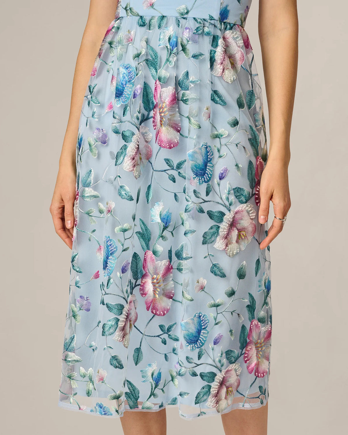 a-line midi mother of the bride dress - image 4