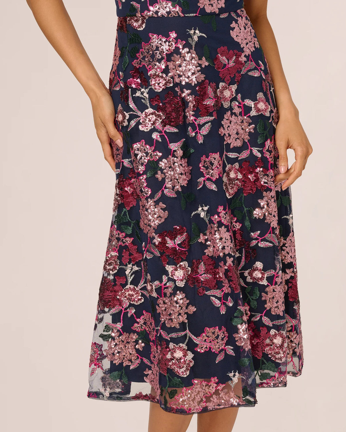 sleeveless a-line midi mother of the bride dress - image 4
