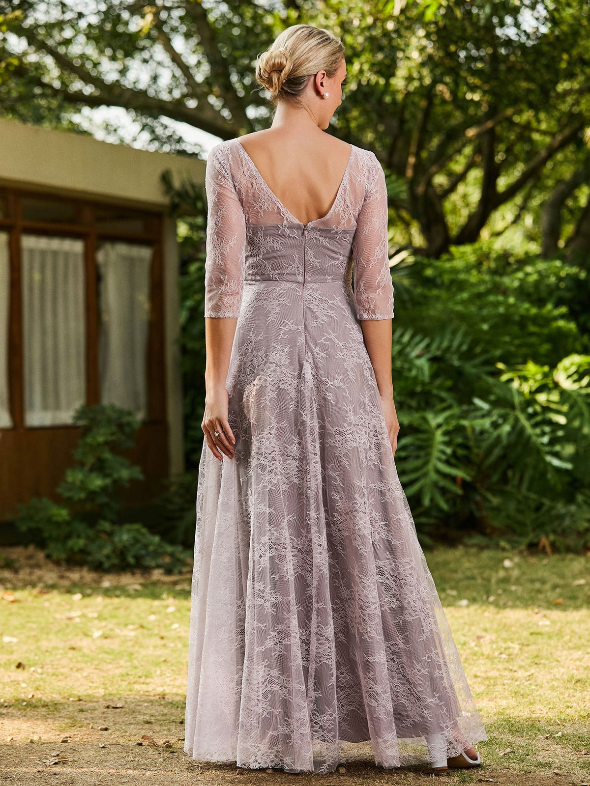 Dusk maxi mother of the bride dress, alternate view showing the overall dress design