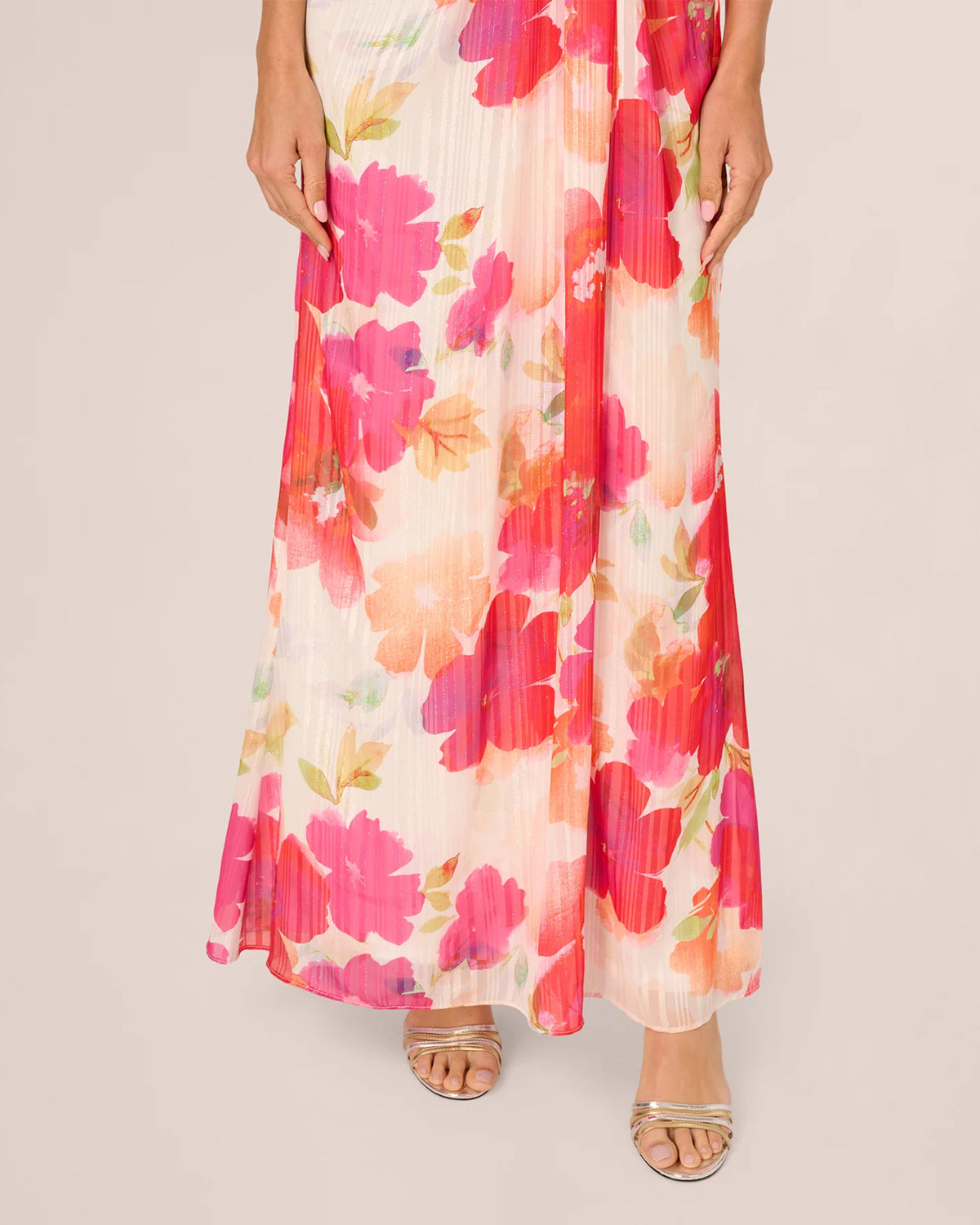 one-shoulder a-line maxi mother of the bride dress - image 4