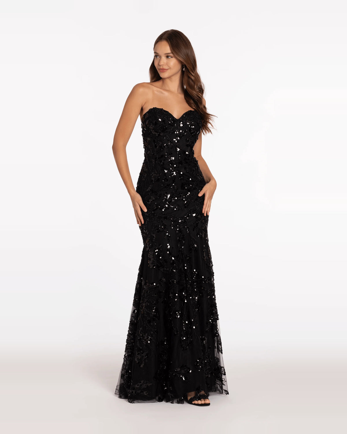 sweetheart trumpet maxi prom dress - image 4