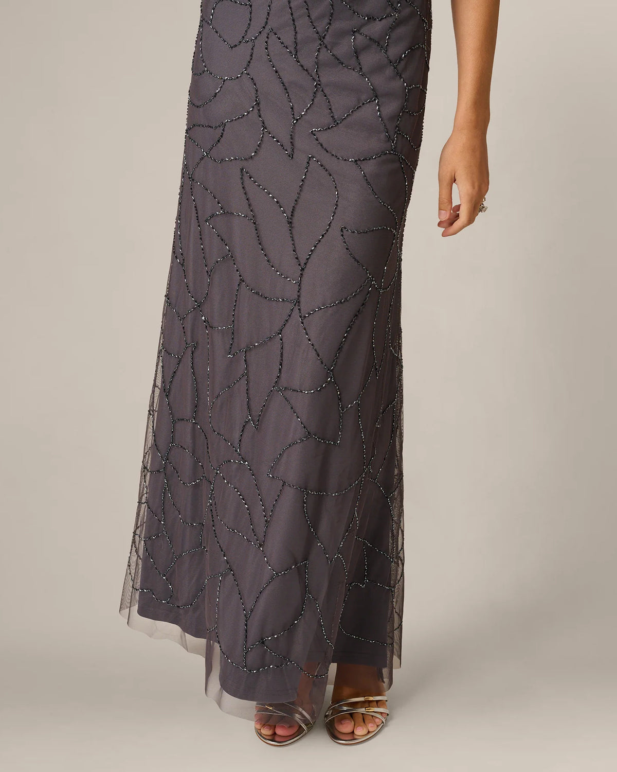 spaghetti strap mermaid maxi mother of the bride dress - image 4