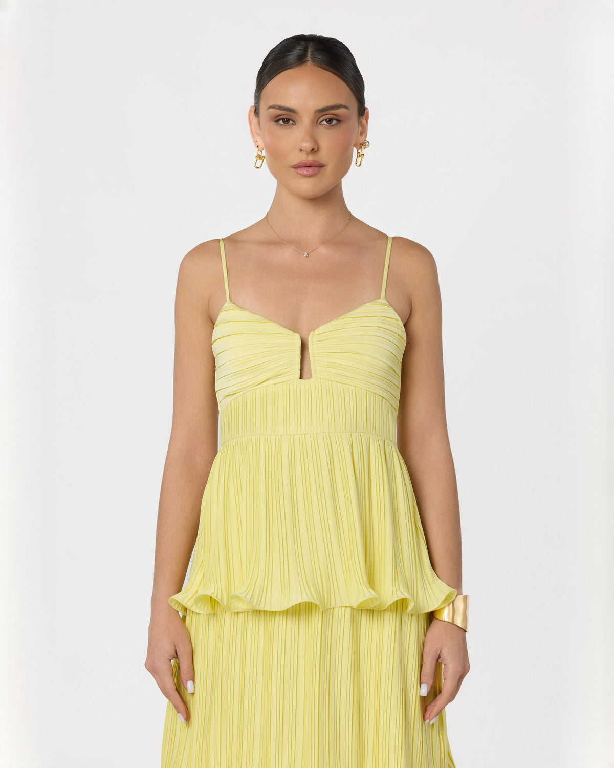 sleeveless chiffon a-line maxi bridesmaid dress - image 4