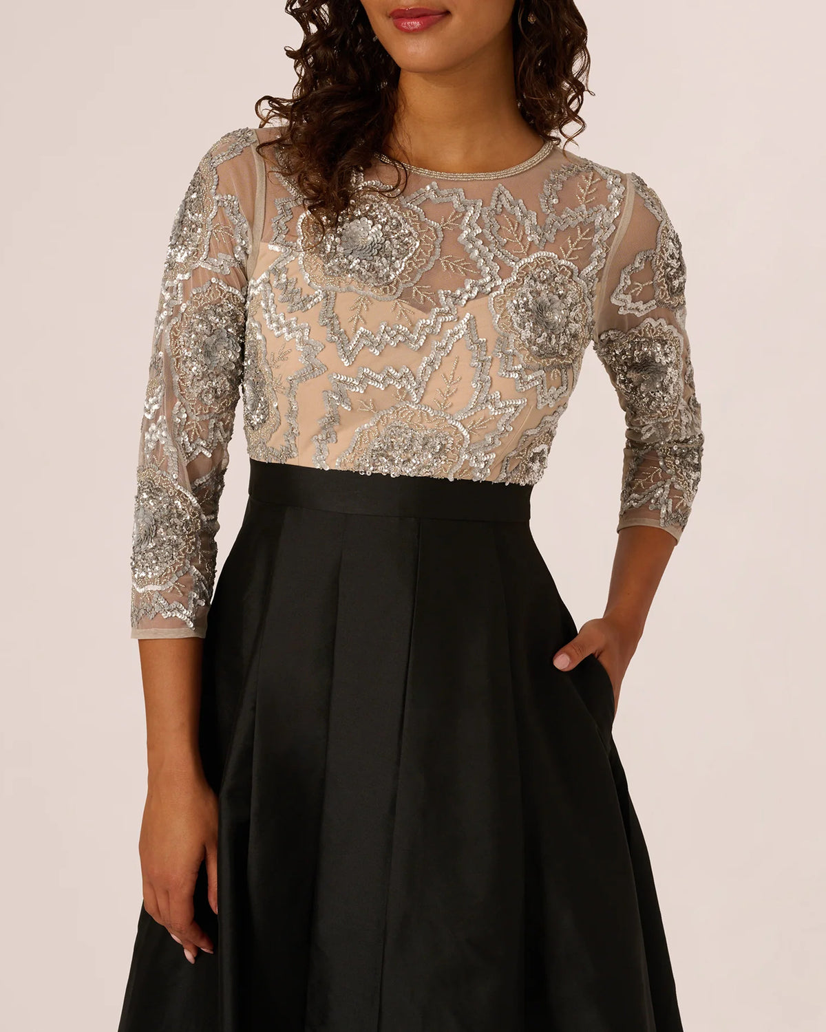 a-line maxi mother of the bride dress - image 4