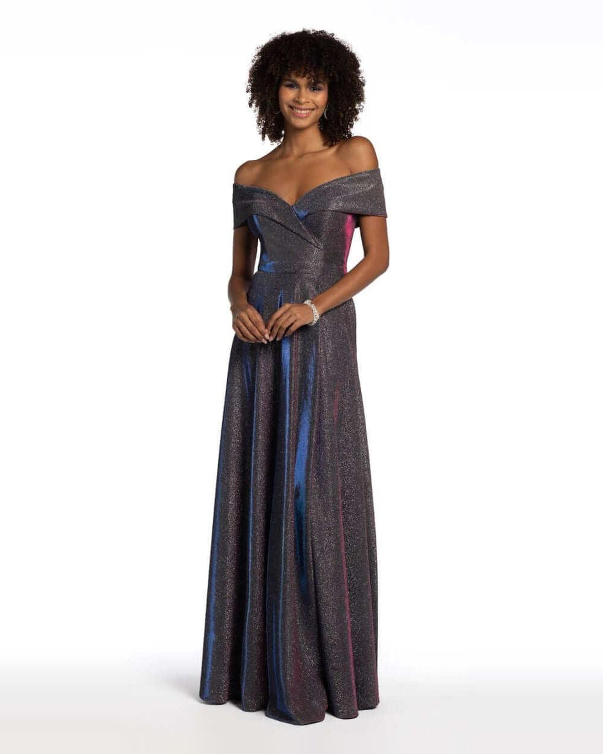 v neck a-line maxi prom dress - image 4
