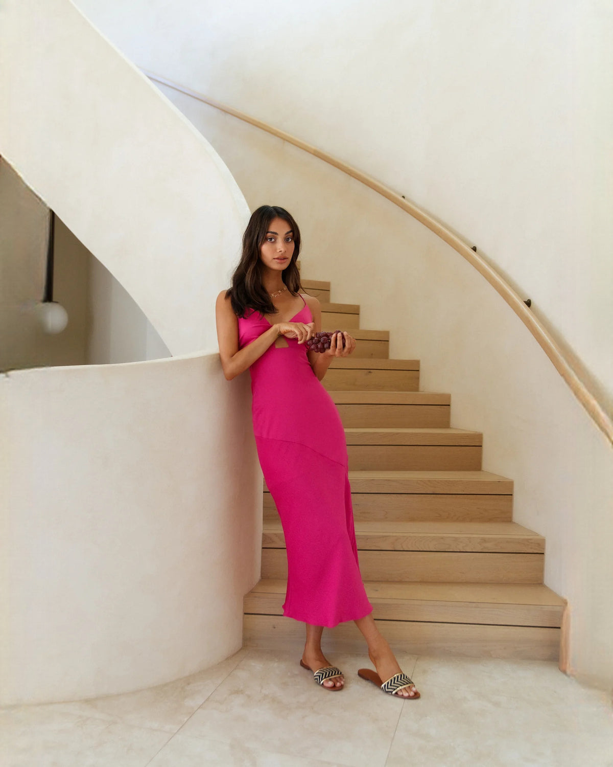 sleeveless satin a-line maxi bridesmaid dress - image 4