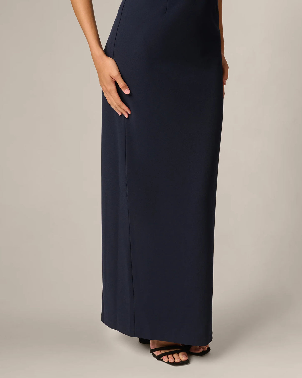 square neck sheath maxi mother of the bride dress - image 4