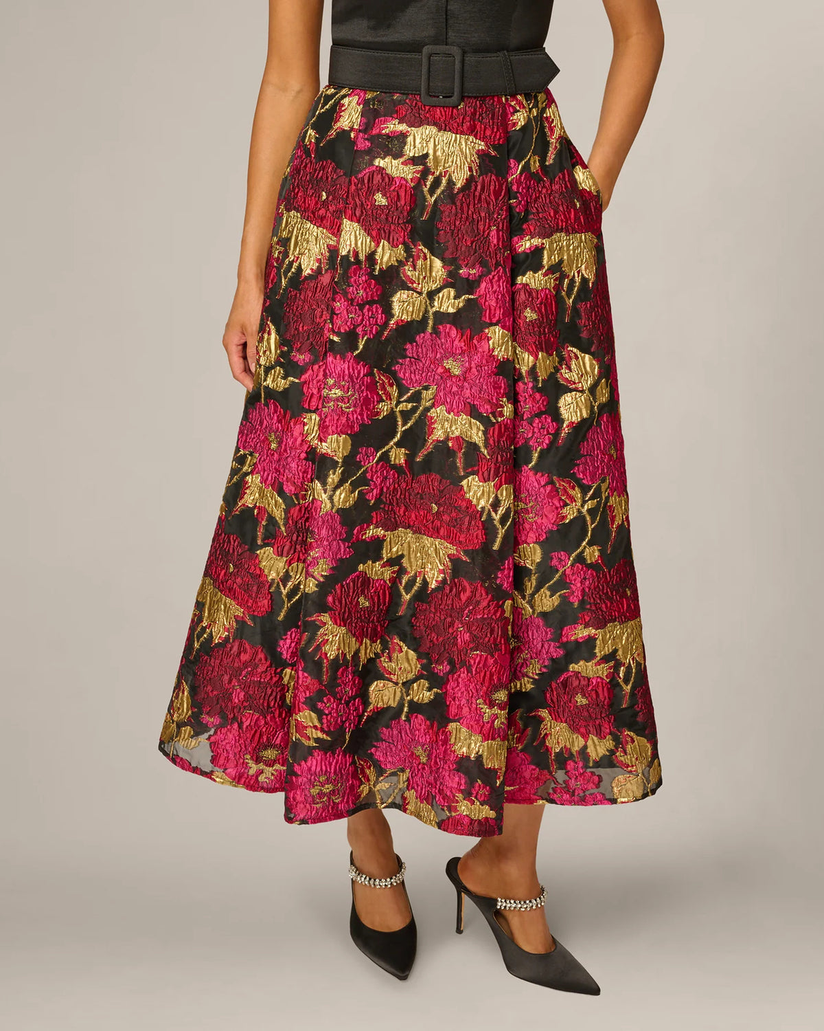 spaghetti strap a-line maxi mother of the bride dress - image 4