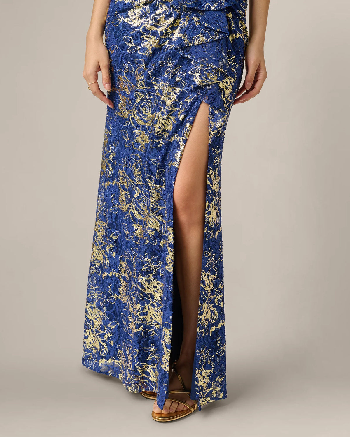 a-line maxi mother of the bride dress - image 4