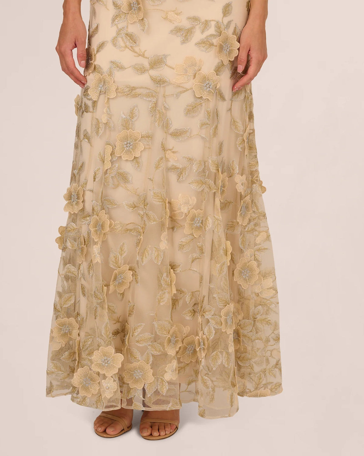 cap-sleeve a-line maxi mother of the bride dress - image 4