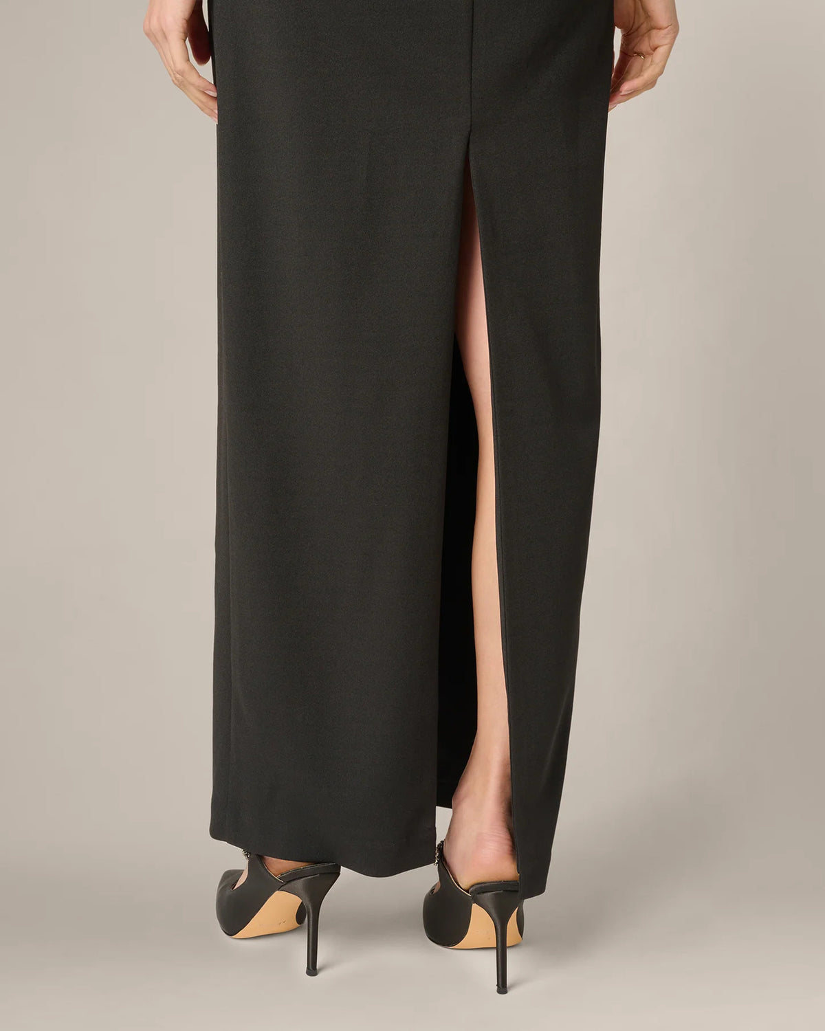 strapless a-line maxi mother of the bride dress - image 4
