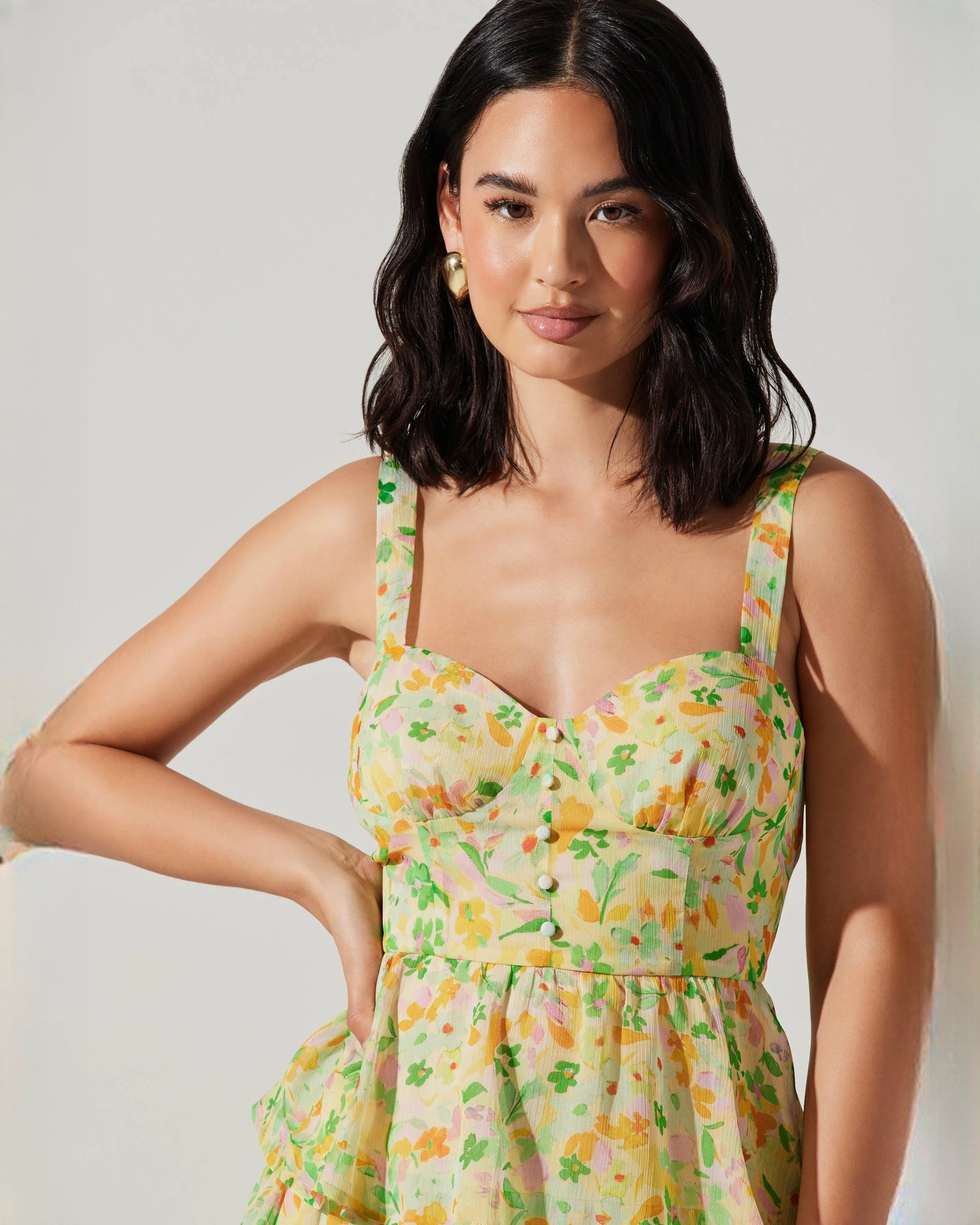 sleeveless chiffon a-line maxi bridesmaid dress - image 4