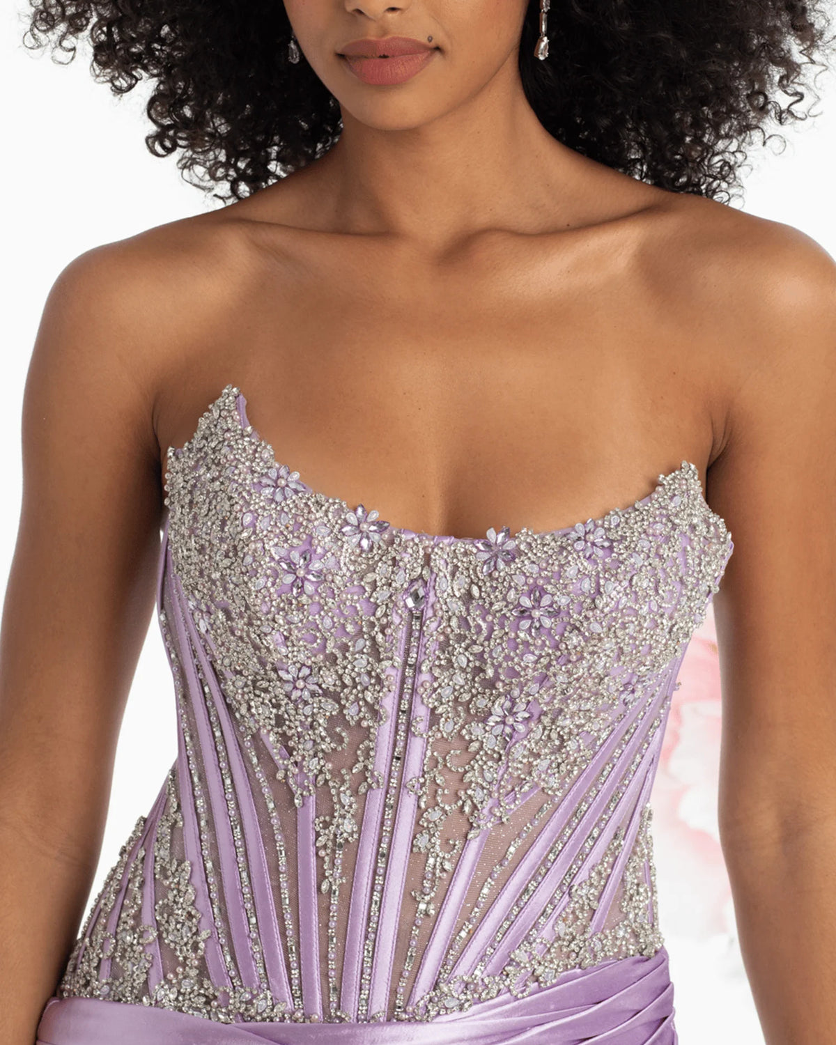 strapless column floor-length prom dress - image 4
