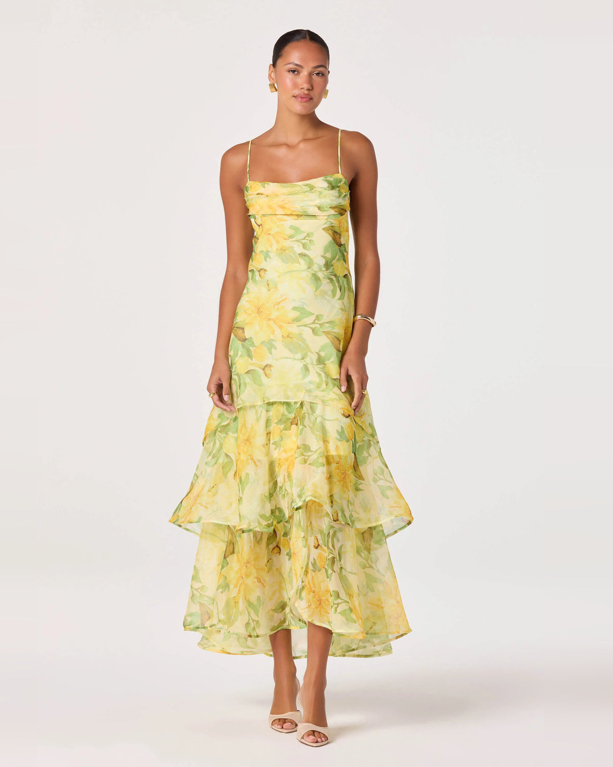 spaghetti strap a-line maxi homecoming dress - image 4