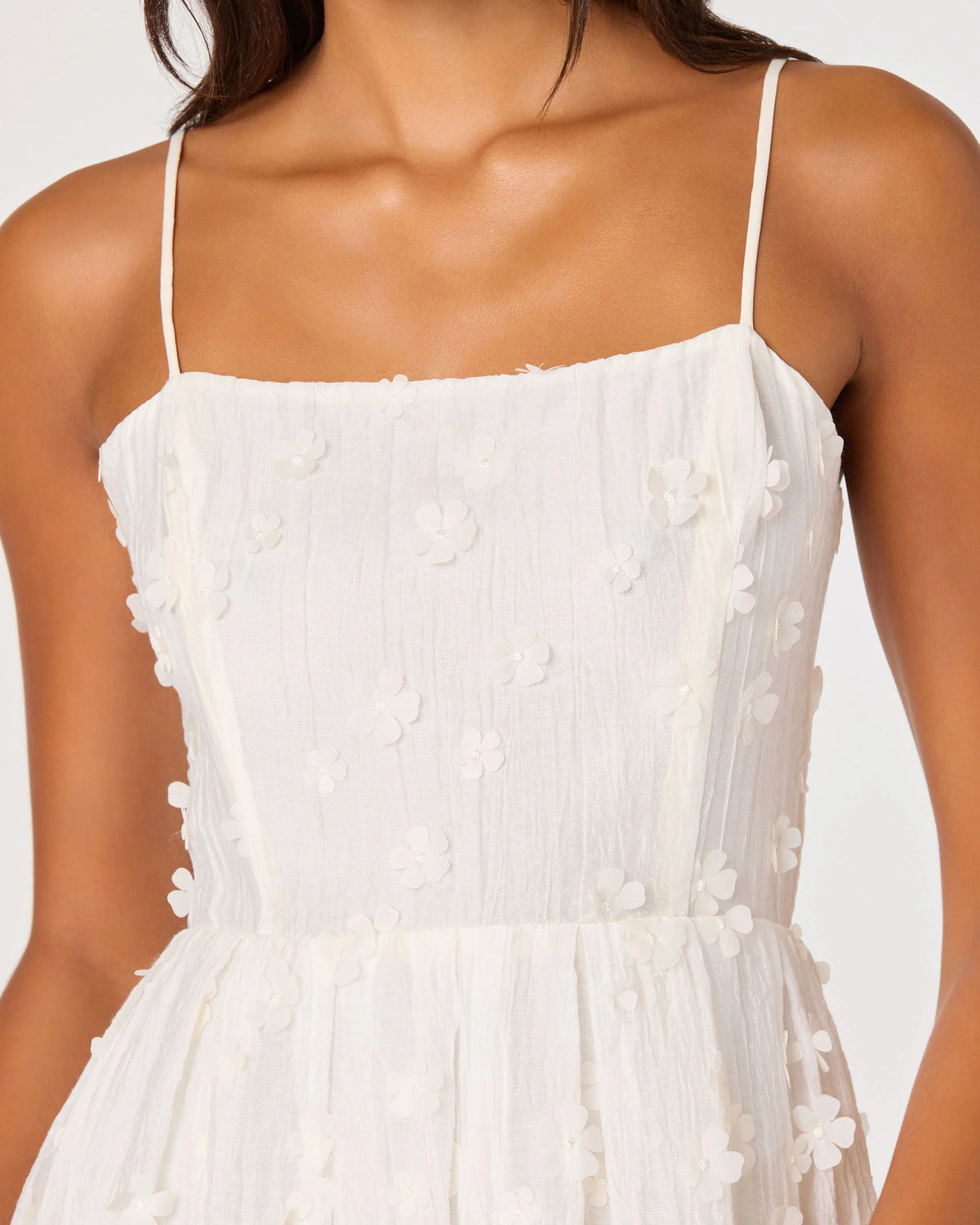 spaghetti strap a-line midi homecoming dress - image 4