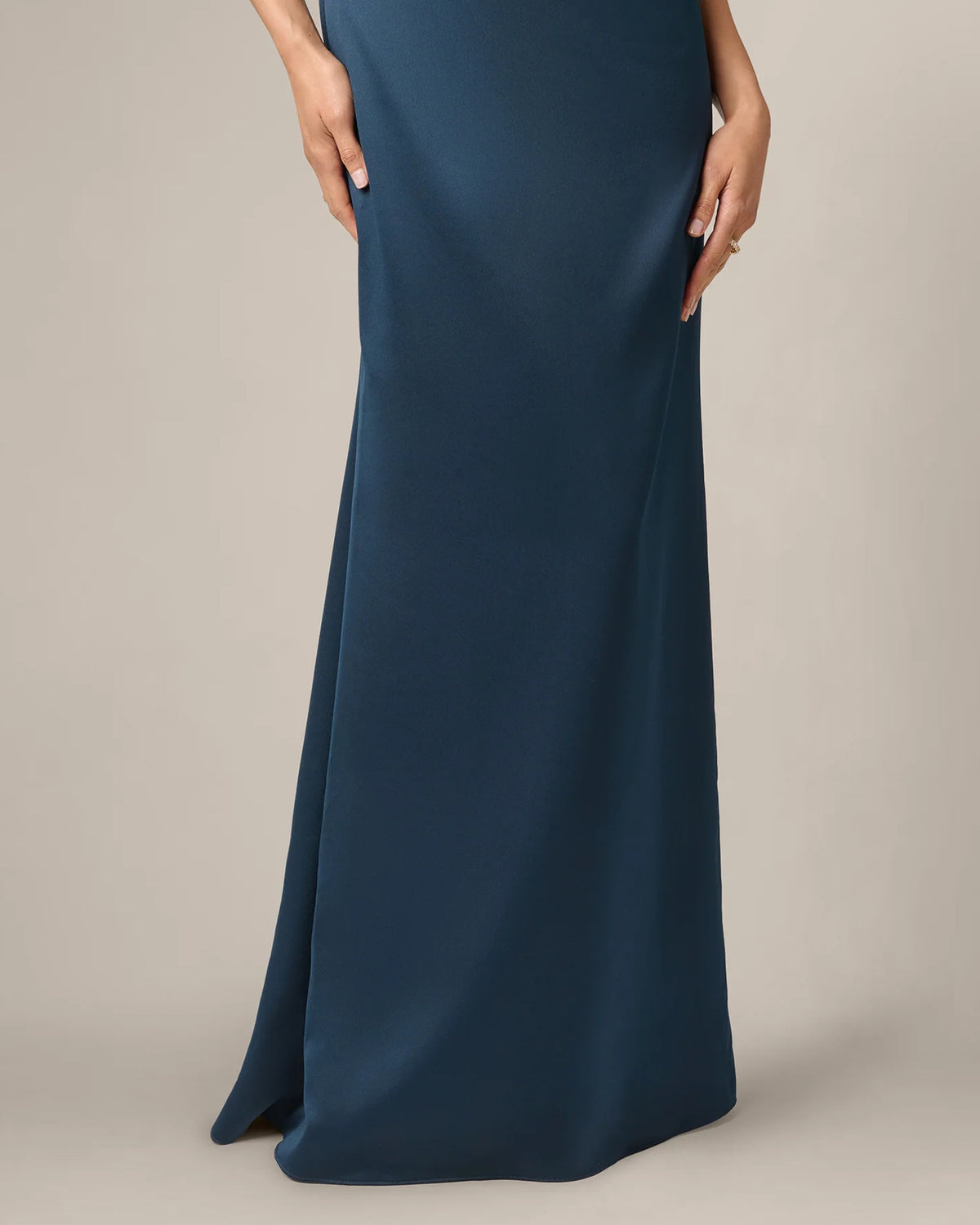 off-shoulder a-line maxi mother of the bride dress - image 4