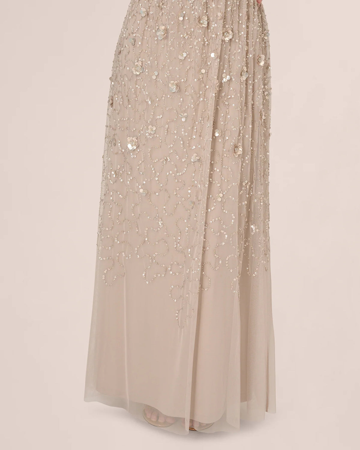 cap-sleeve a-line maxi mother of the bride dress - image 4