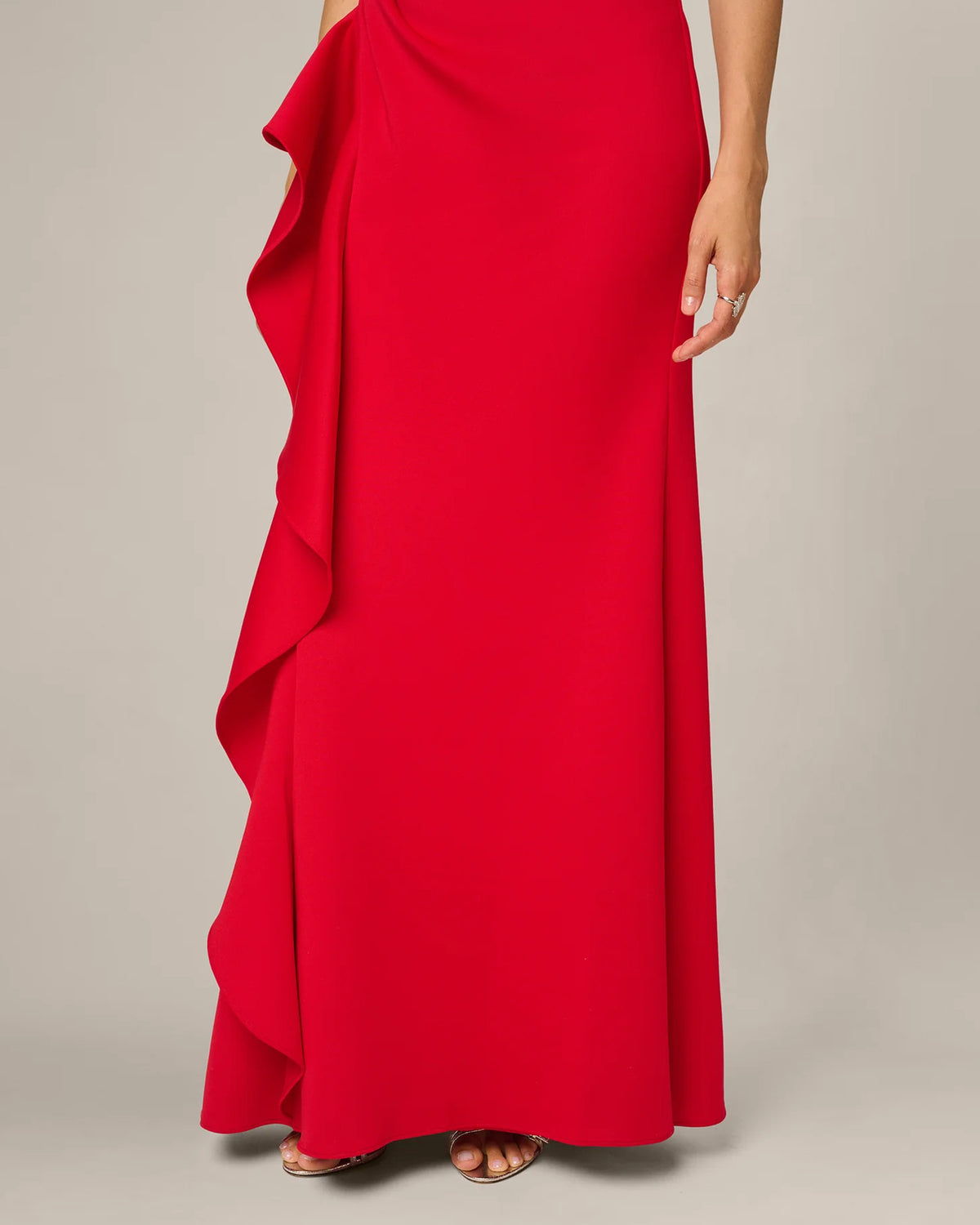 square neck a-line maxi mother of the bride dress - image 4