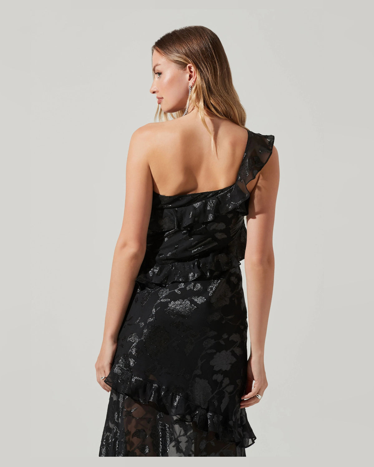 one-shoulder a-line maxi formal dress - image 4