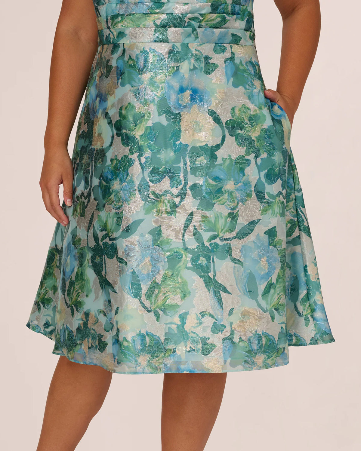 a-line midi mother of the bride dress - image 4