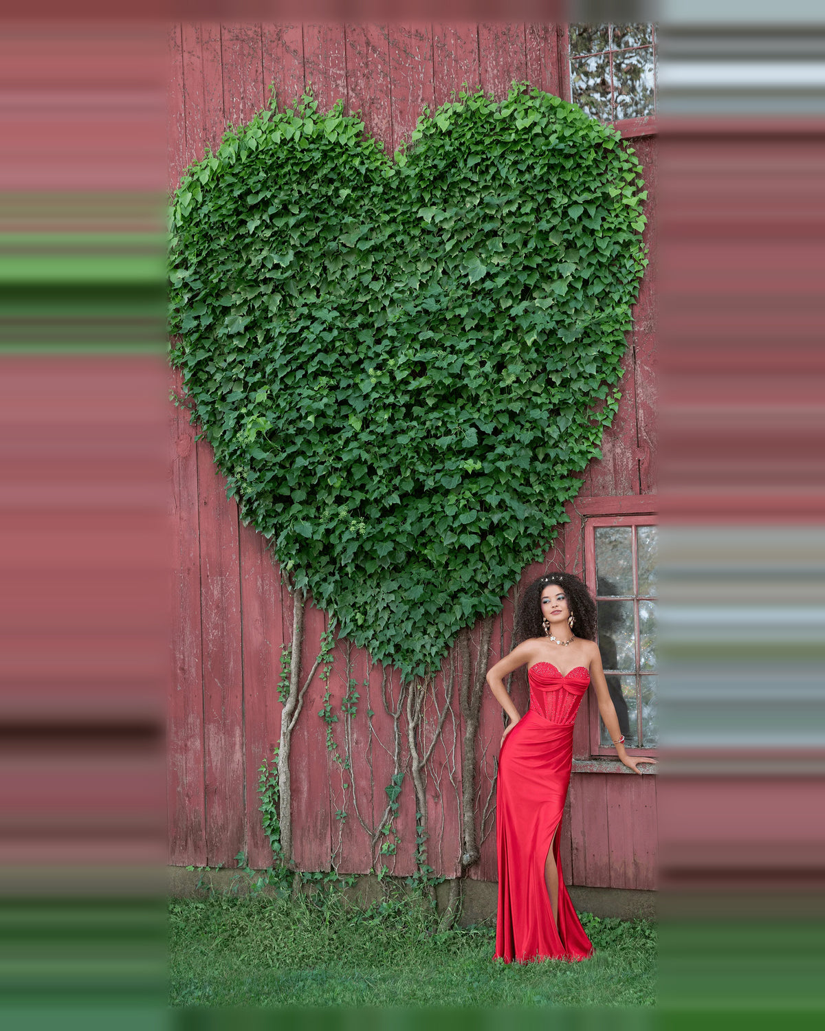 sweetheart column maxi prom dress - image 4