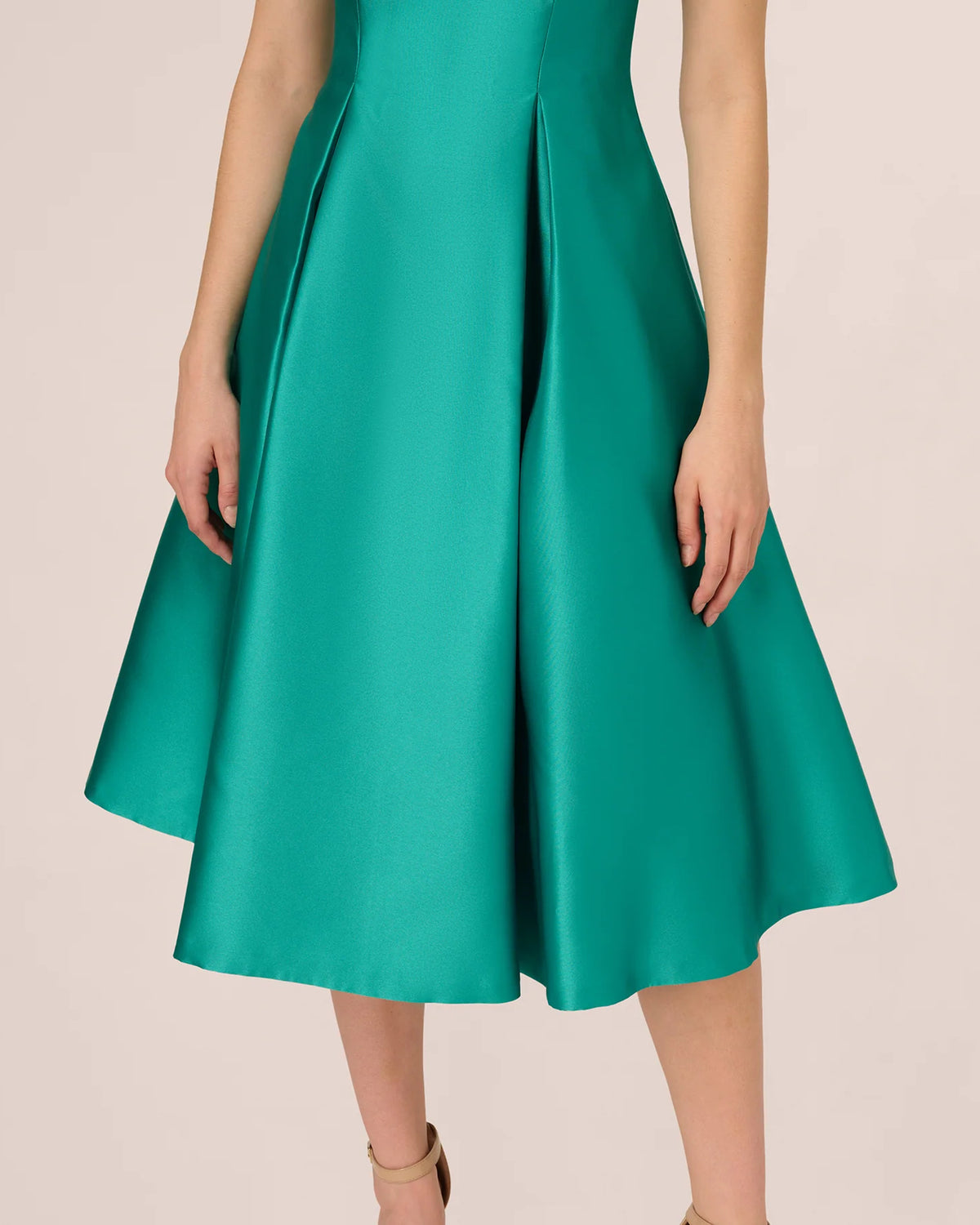 sleeveless fit-and-flare midi mother of the bride dress - image 4