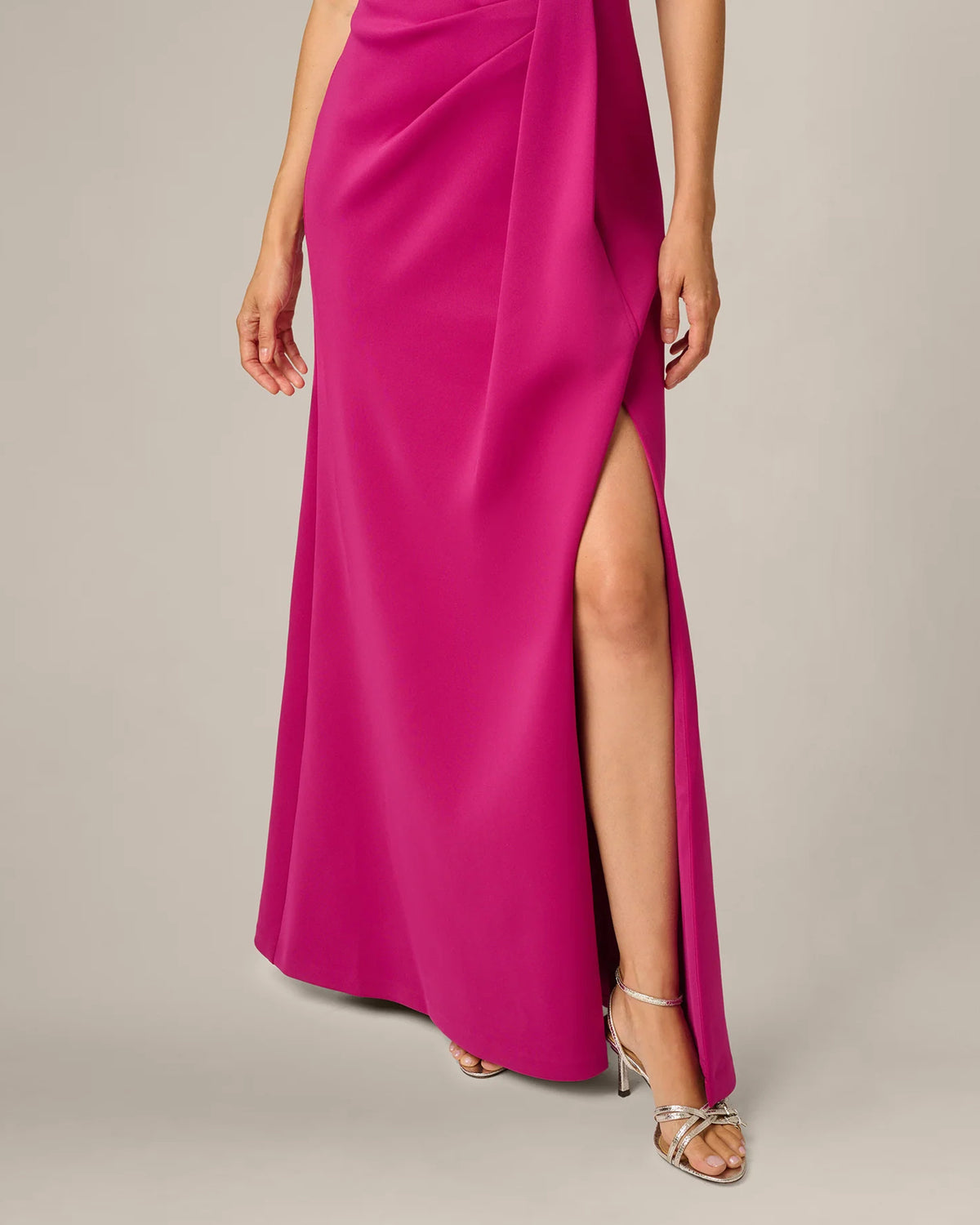 spaghetti strap mermaid maxi mother of the bride dress - image 4