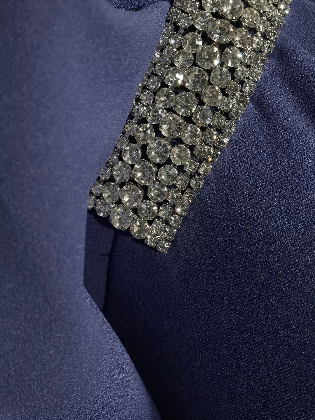 Royal Blue maxi mother of the bride dress, alternate view showing the overall dress design