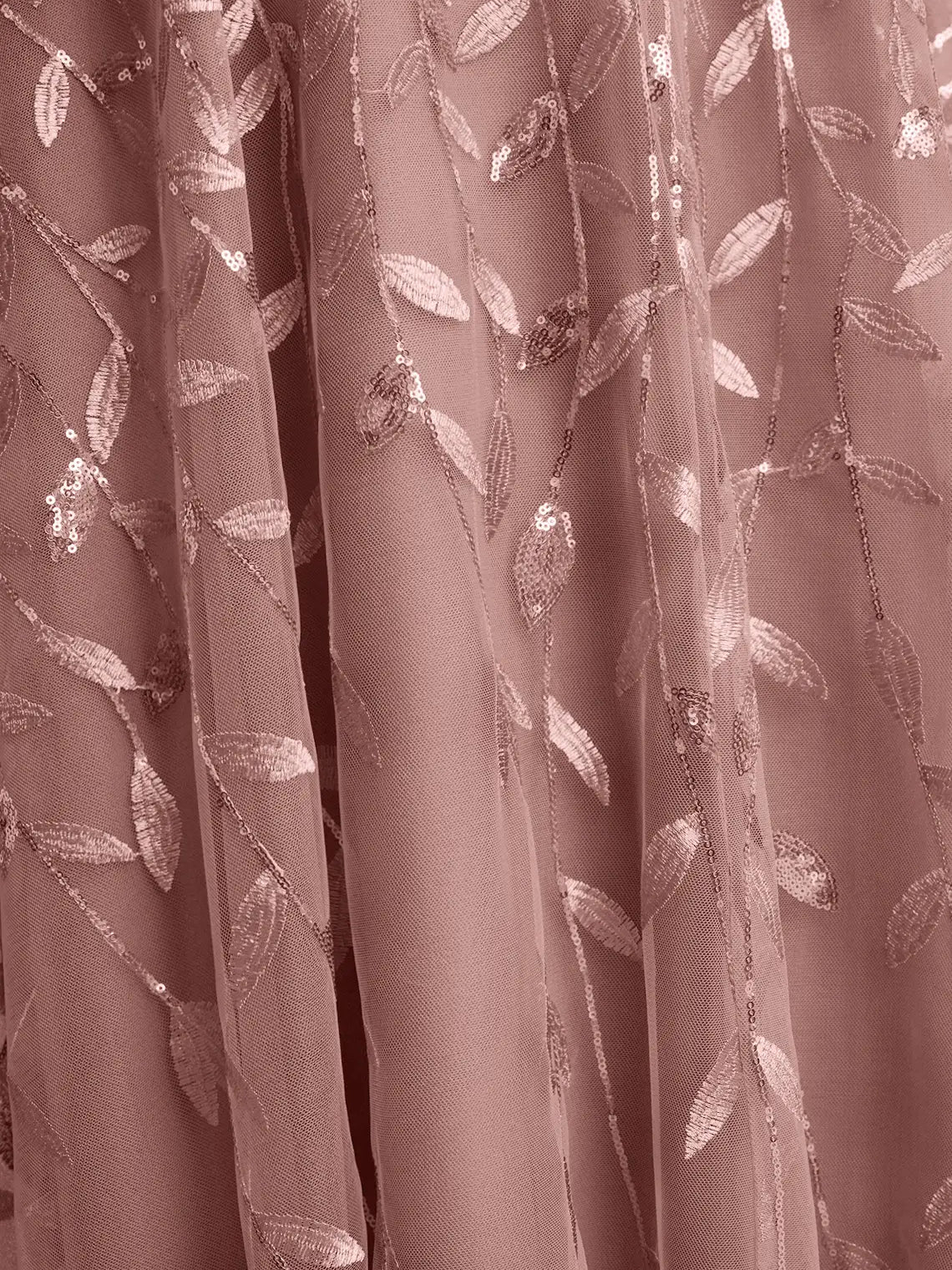 Dusty Rose short mother of the bride dress, alternate view showing the overall dress design