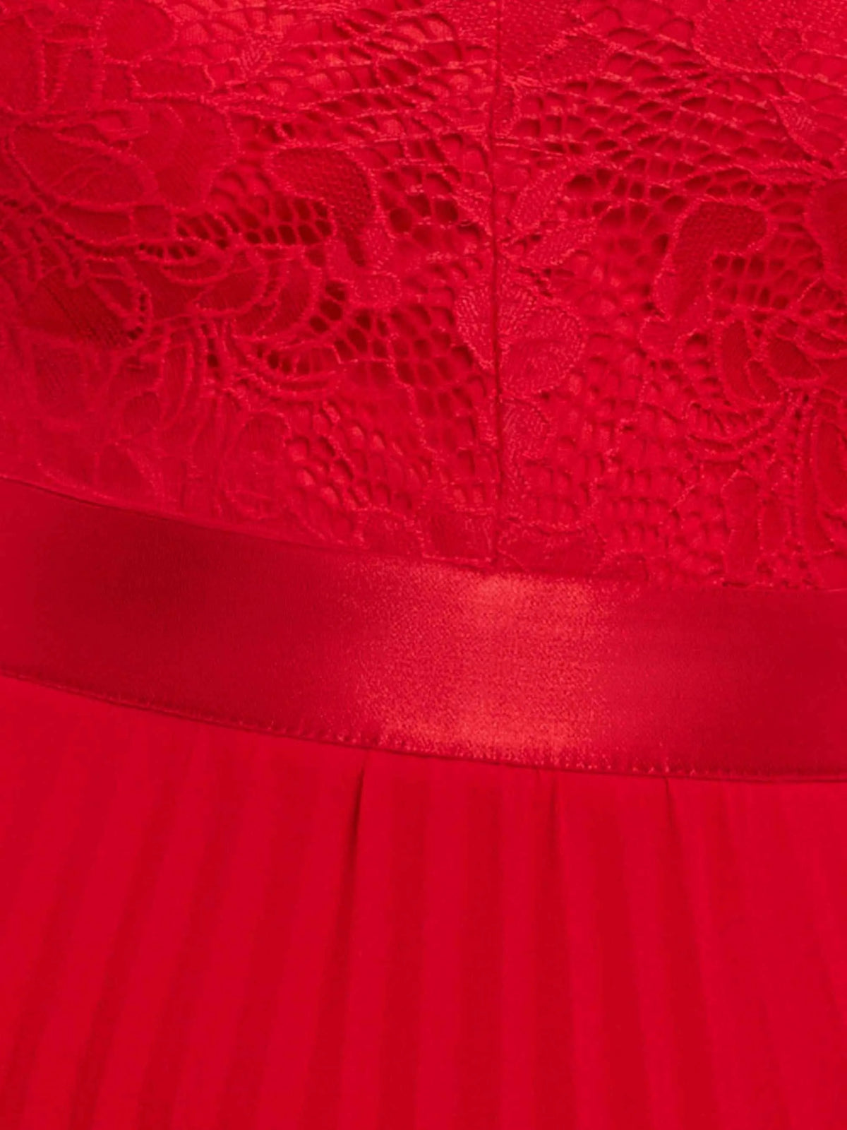 Red maxi mother of the bride dress, alternate view showing the overall dress design