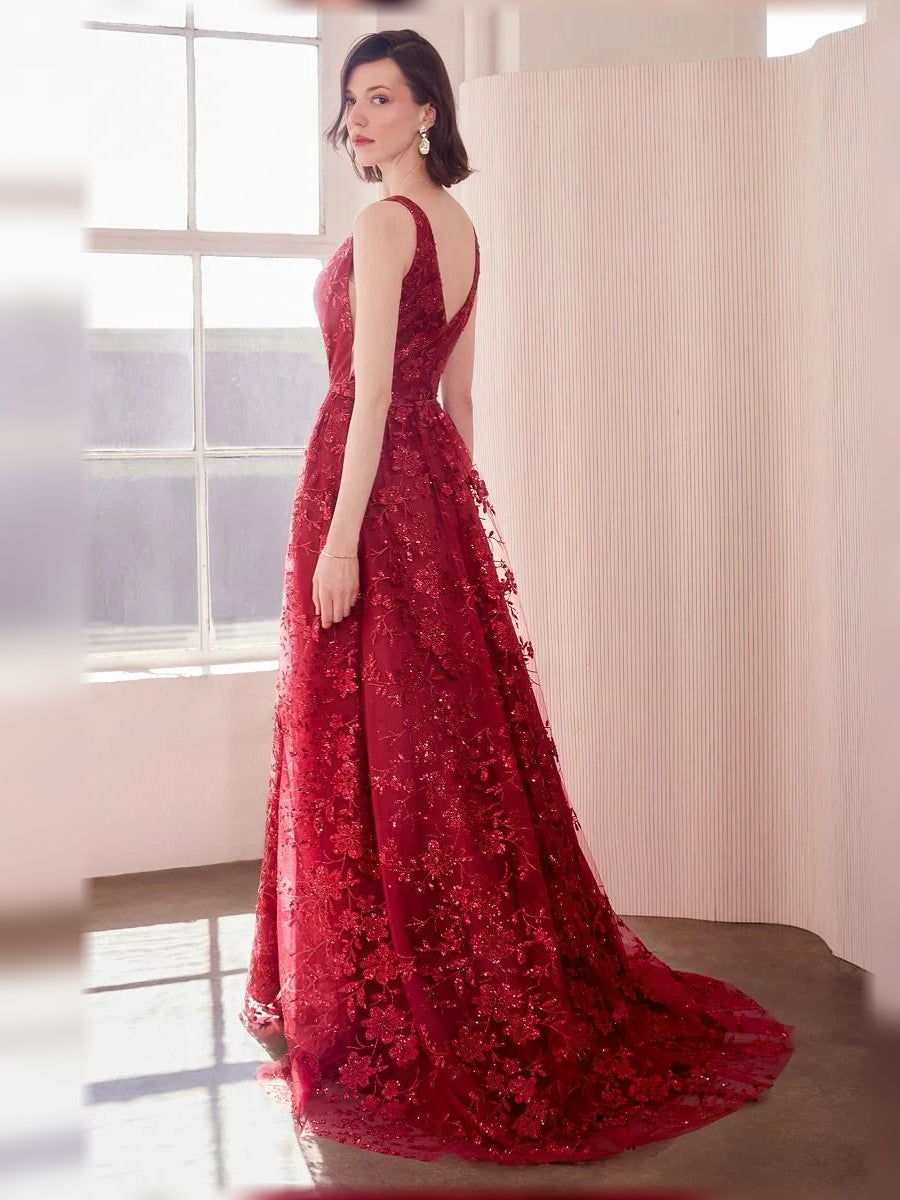 Dusty Sage a-line floor-length formal dress with draping, alternate view showing the waist