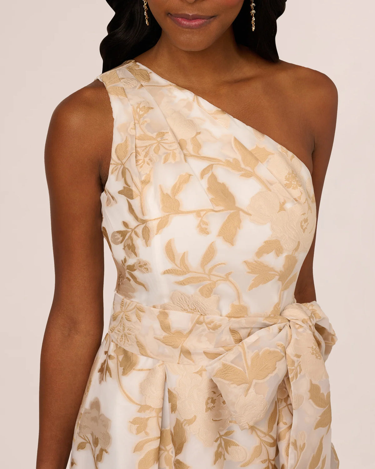 one shoulder a-line high-low mother of the bride dress - image 4