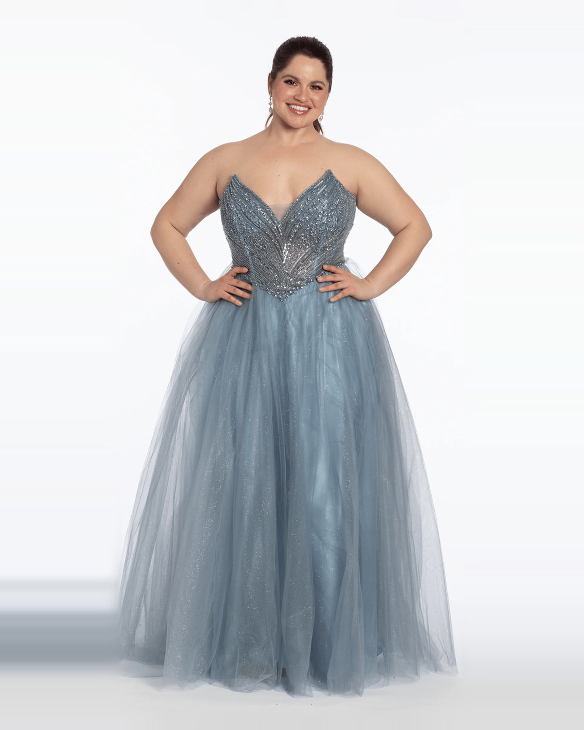 strapless ball-gown floor-length prom dress - image 4