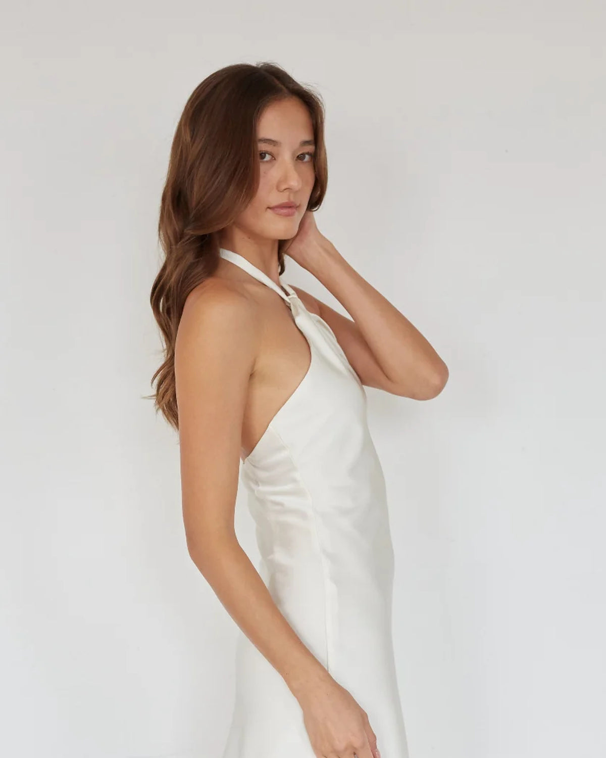 priscilla halter keyhole mini homecoming dress - image 5