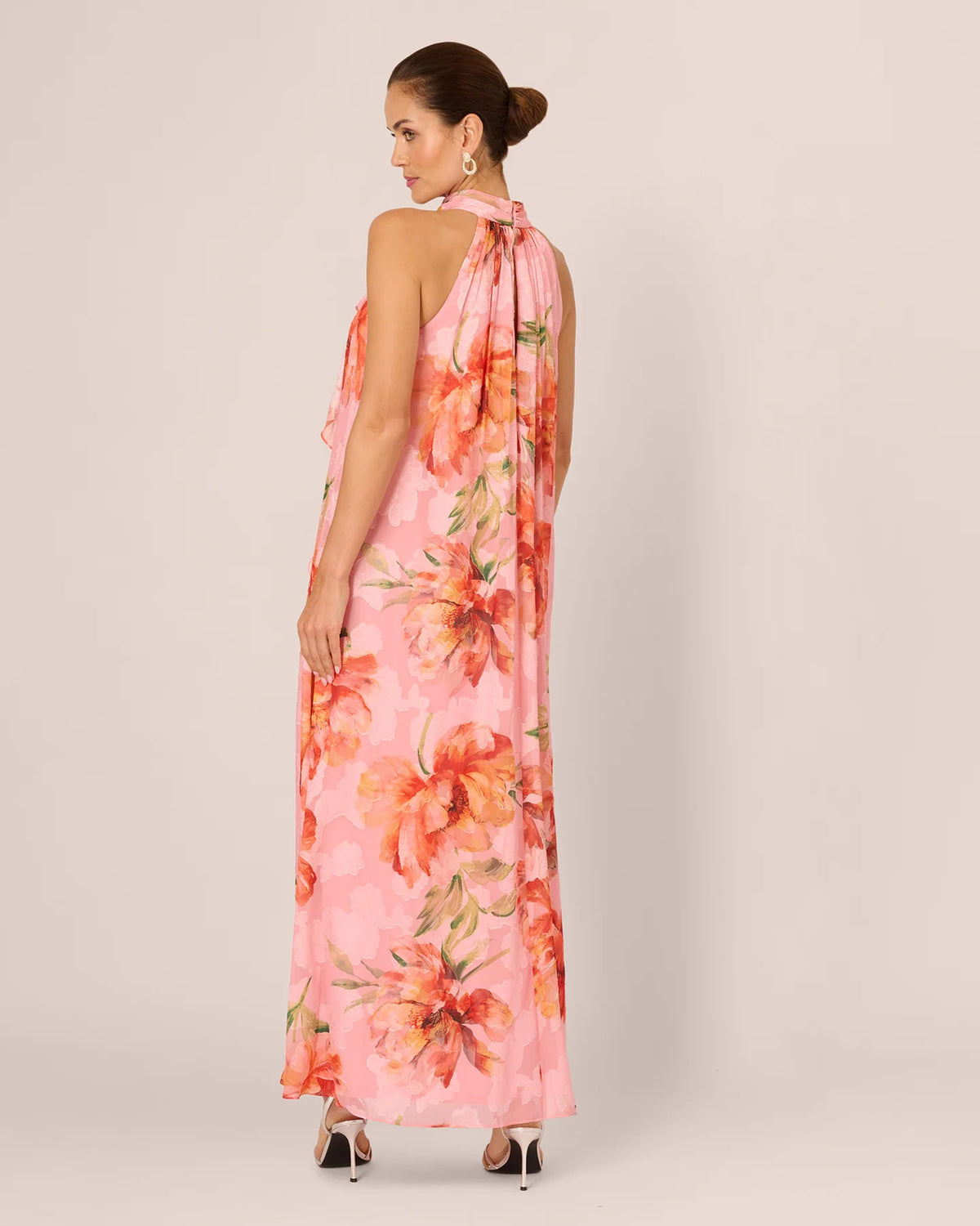 halter neck a-line maxi mother of the bride dress - image 5