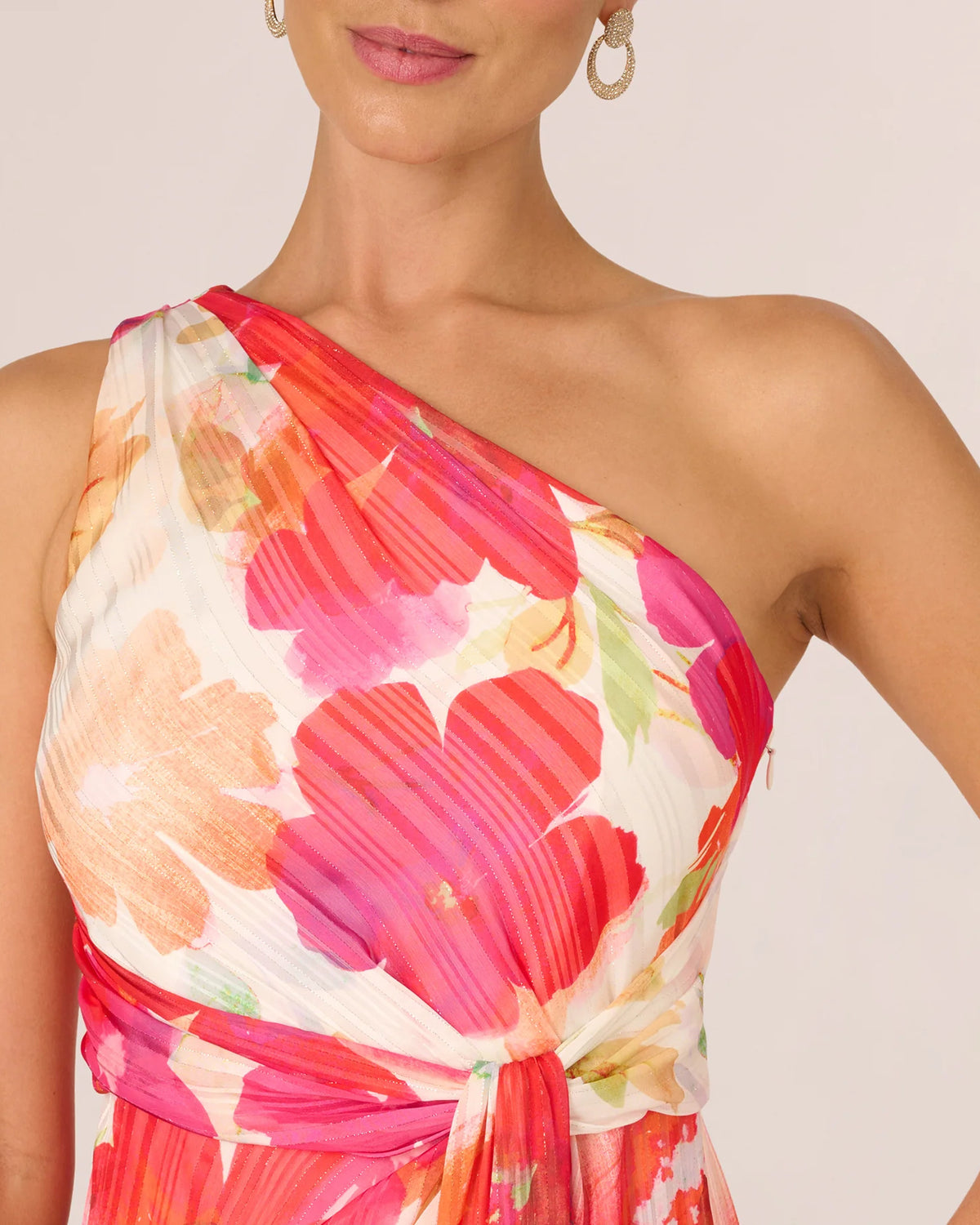 one-shoulder a-line maxi mother of the bride dress - image 5