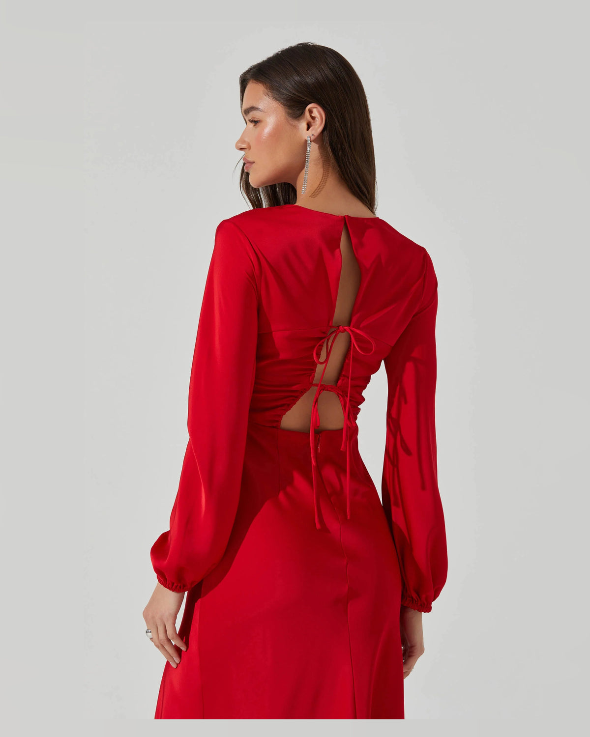 spaghetti strap a-line maxi formal dress - image 5