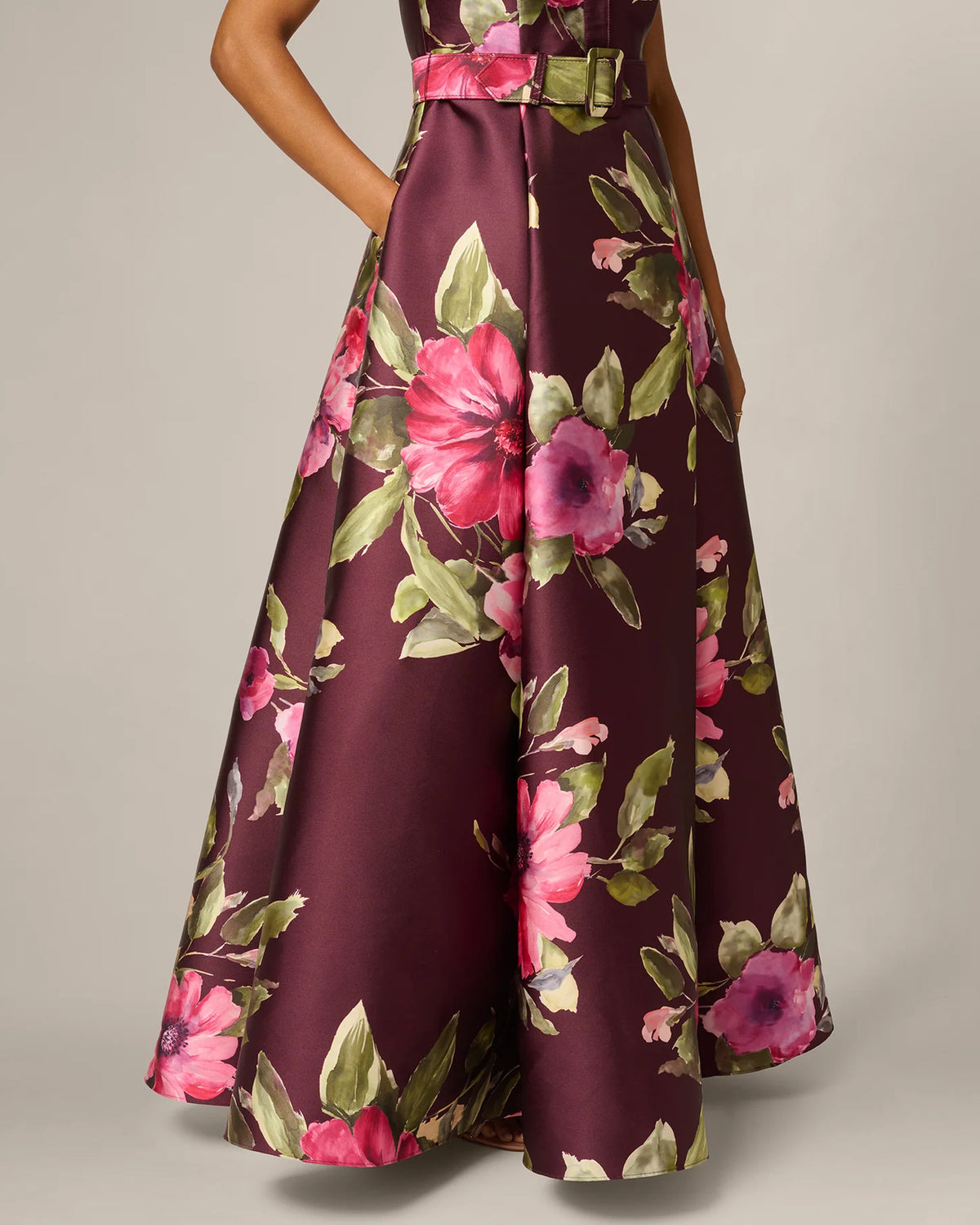 spaghetti strap a-line maxi mother of the bride dress - image 5