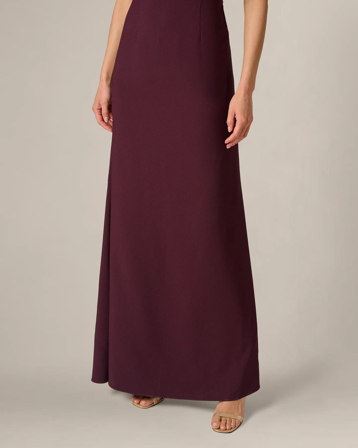 one-shoulder a-line maxi mother of the bride dress - image 5