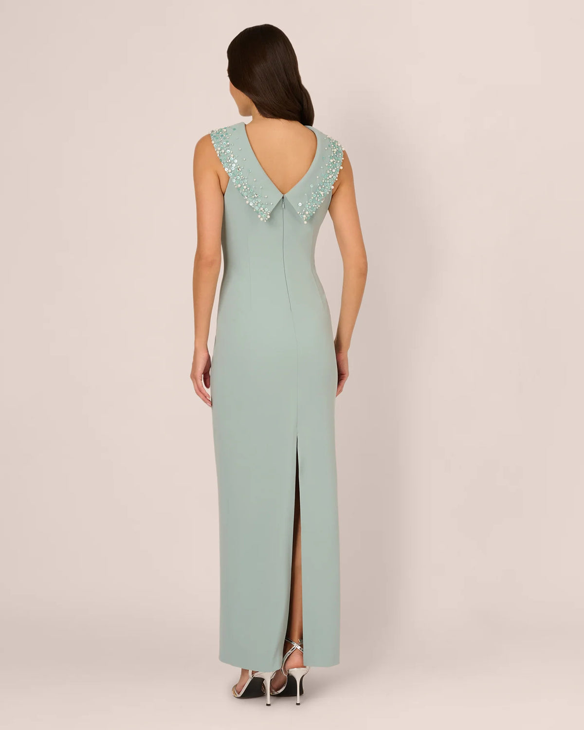 sheath maxi mother of the bride dress - image 5