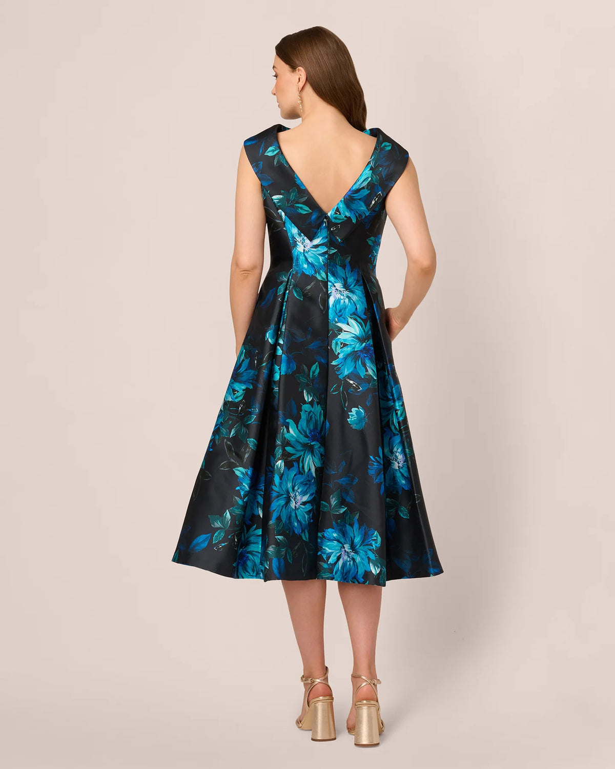 sleeveless a-line midi mother of the bride dress - image 5