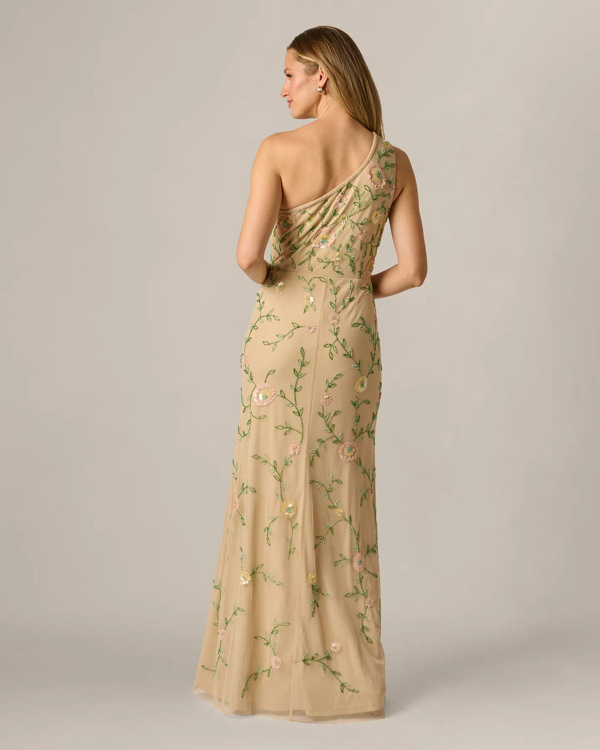 one-shoulder a-line maxi mother of the bride dress - image 5