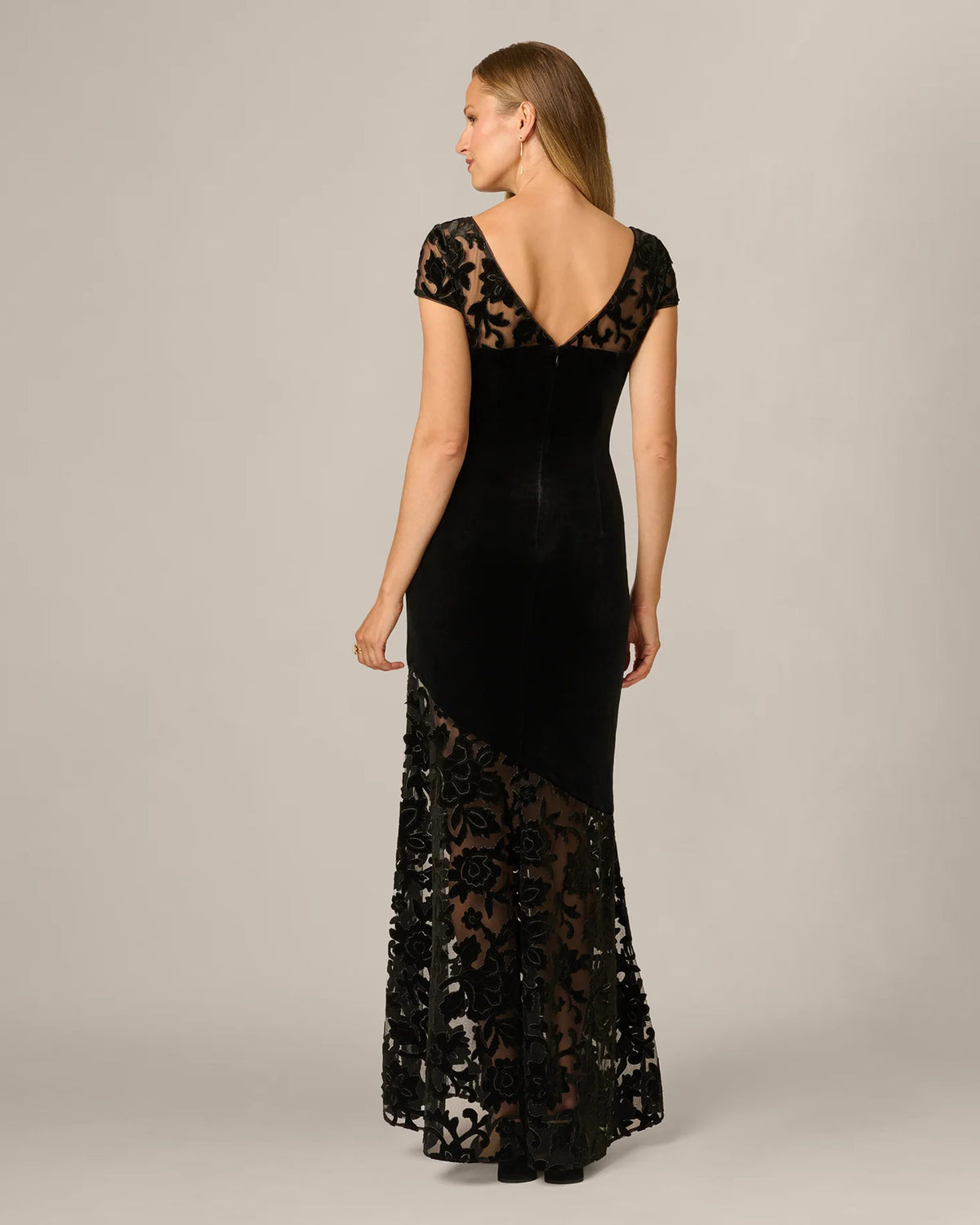 spaghetti strap a-line maxi mother of the bride dress - image 5
