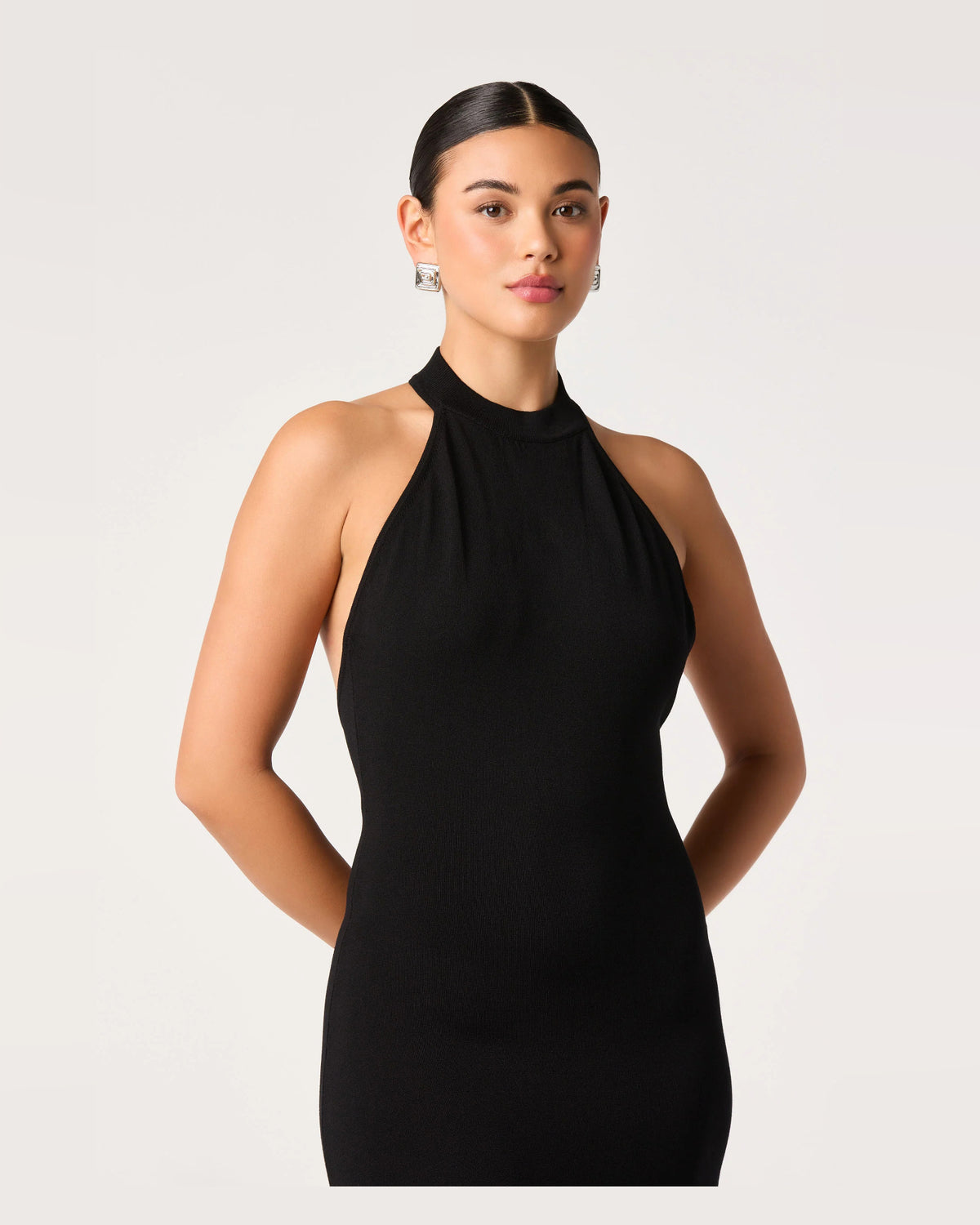 halter neck a-line maxi formal dress - image 5