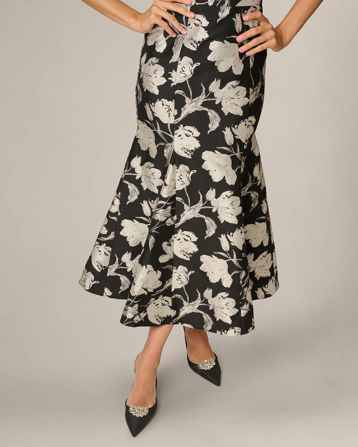 strapless a-line maxi mother of the bride dress - image 5