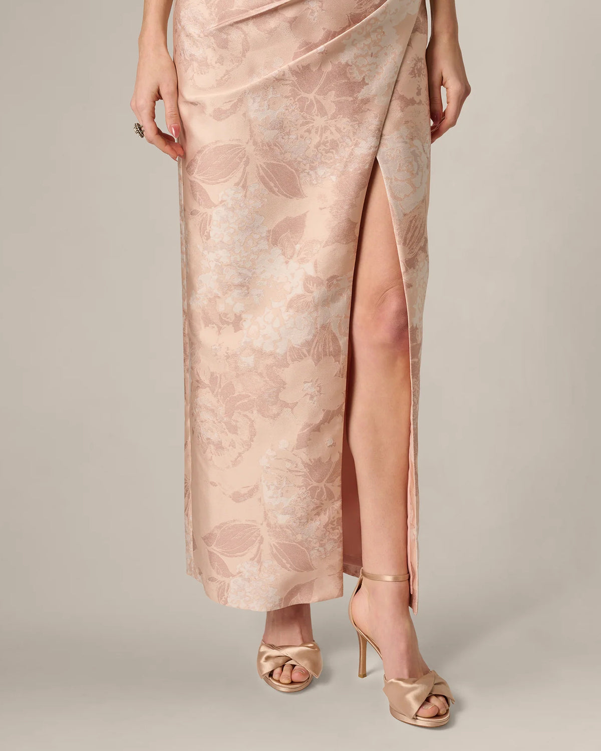 one-shoulder a-line maxi mother of the bride dress - image 5