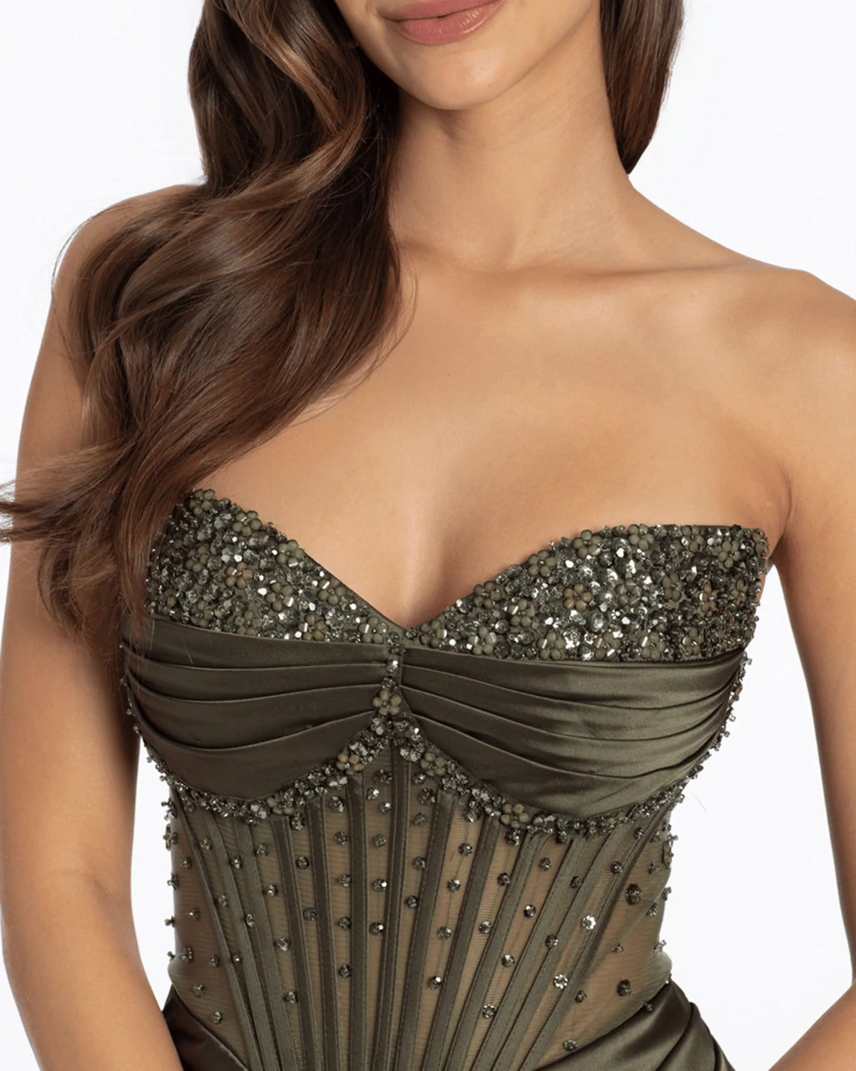 sweetheart column maxi prom dress - image 5