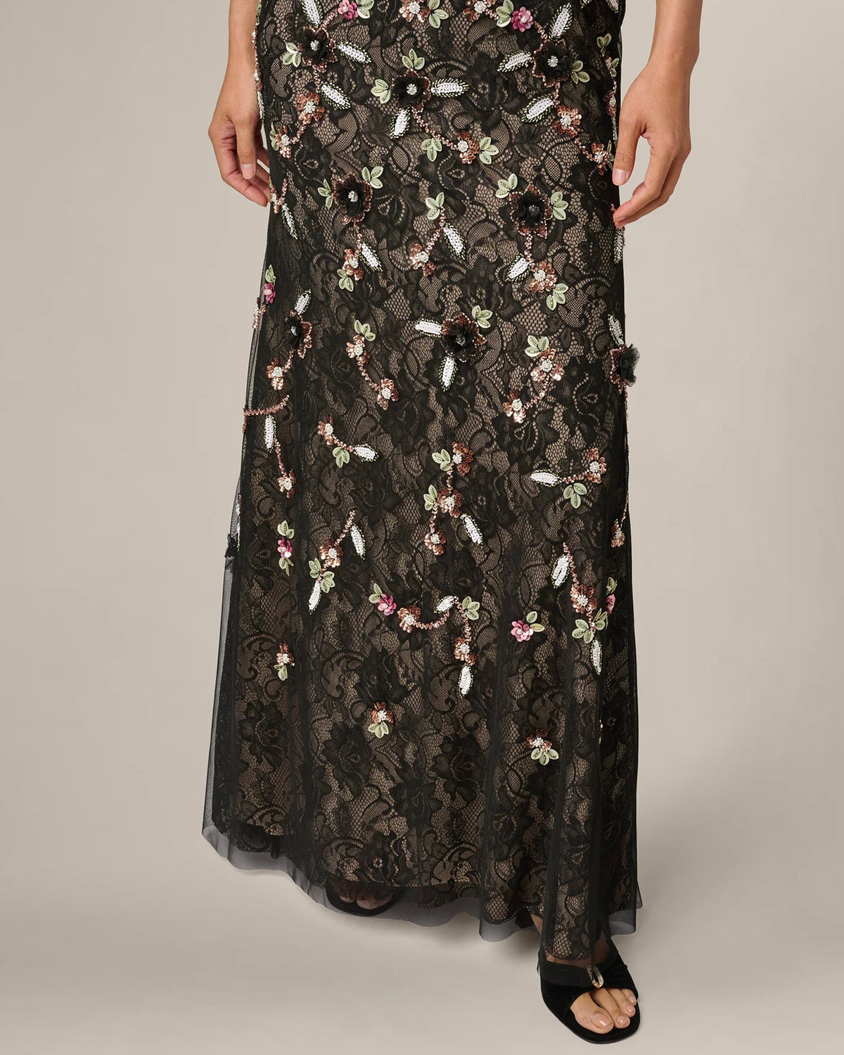 flutter-sleeve a-line maxi mother of the bride dress - image 5