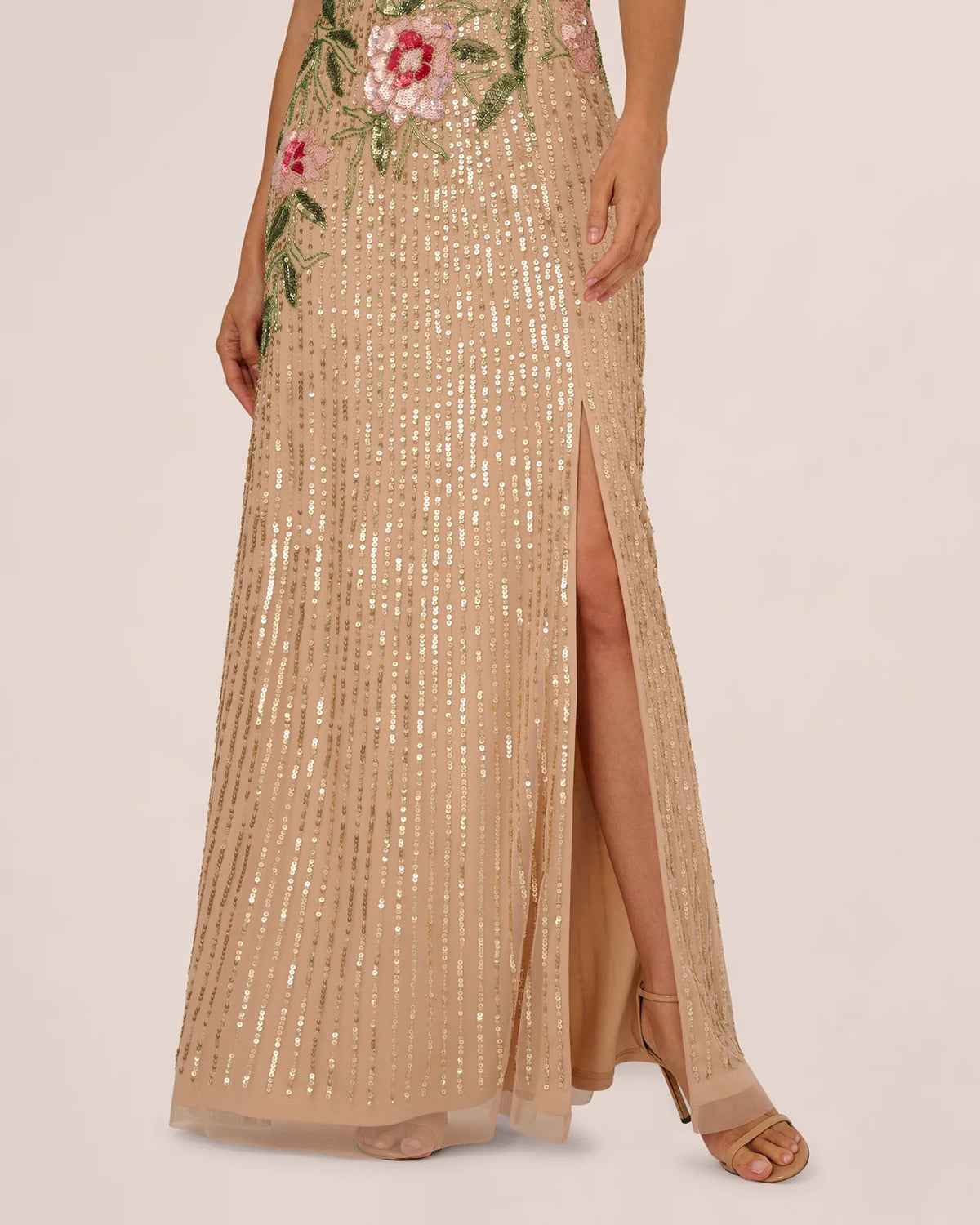 one-shoulder a-line maxi mother of the bride dress - image 5