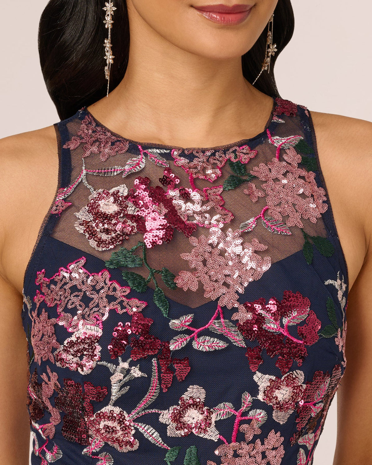 sleeveless a-line midi mother of the bride dress - image 5